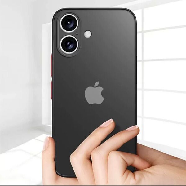 新品 iPhone16 ケース 半透明 マット加工 耐衝撃