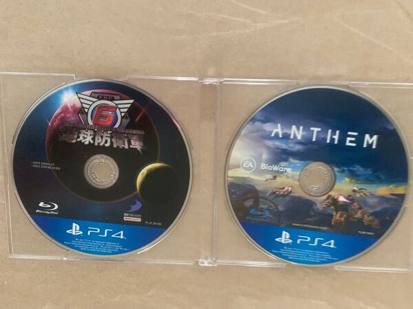 中古 ps4ソフト ディスクのみ 地球防衛軍6 と アンセム 価格相談不可