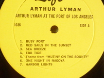アーサー・ライマン/AT THE PORT OF LOS ANGELES-1036 （LP）_画像3