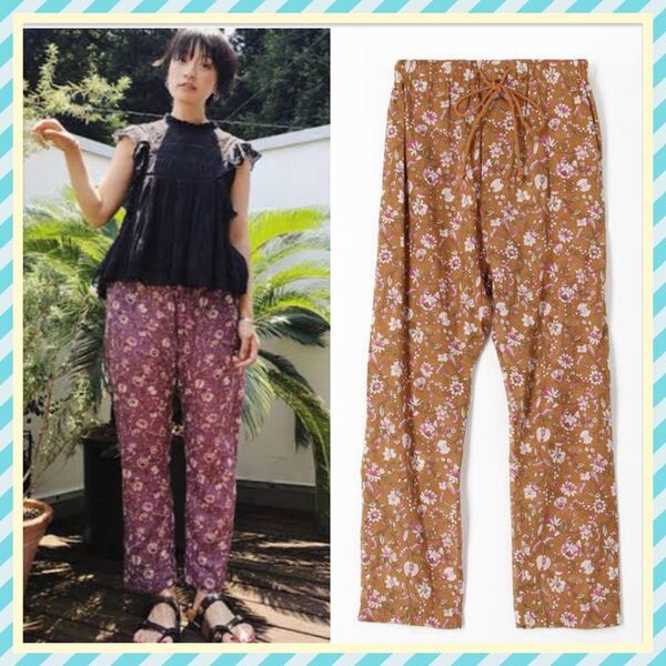 高山都 ISABEL MARANT ETOILE フラワープリントイージーパンツ イザベルマラン エトワール トゥモローランド