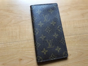 良品 ヴィンテージ レア LOUIS VUITTON ルイ・ヴィトン 手帳・ブックカバー ビジネス モノグラム ブラウンカラー 