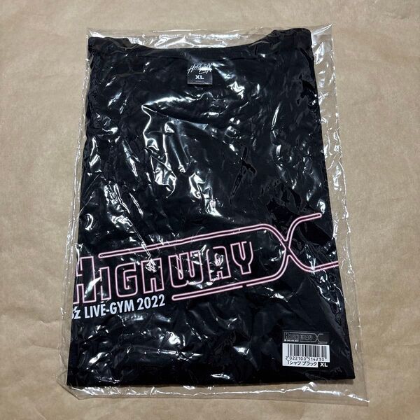 B’z LIVE-GYM 2022 Highway X ライブグッズ Tシャツ ブラック XL 稲葉浩志 松本孝弘
