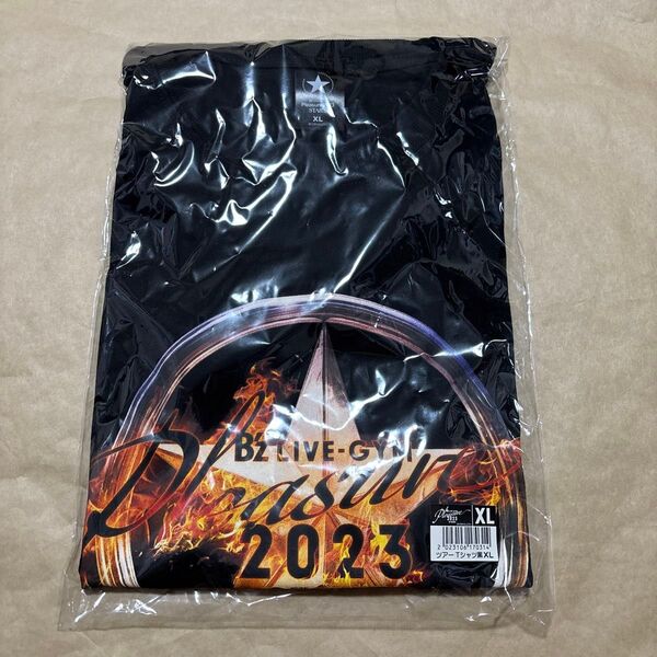 B'z LIVE-GYM Pleasure 2023 STARS スターズ グッズ Tシャツ ブラック XL 稲葉浩志 松本孝弘