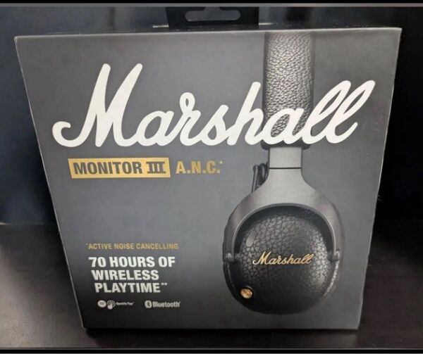 正規品 Marshall ワイヤレスノイズキャンセリングヘッドホン Monitor III A.N.C マーシャル