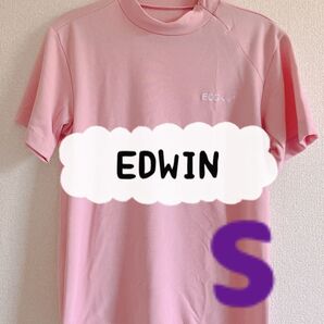 【美品】エドウィン EDWIN メンズ 半袖 シャツ ピンク ワーク