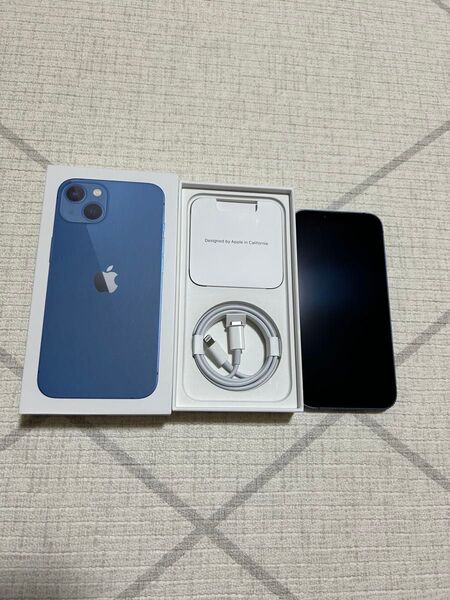 Apple iPhone 13 本体 ブルー SIMフリー 美品