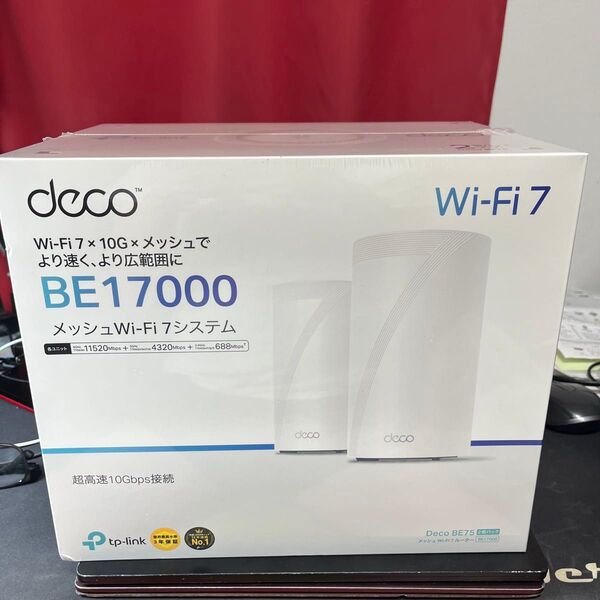 TP-Link Deco BE75 メッシュWi-Fi 7システム 未使用