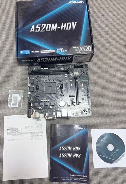 【ジャンク】ASRock A520M-HDV マザーボード AM4