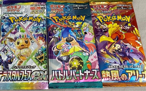 ポケモンカード 未開封パック×6 テラスタルフェスex バトルパートナーズ 熱風のアリーナ