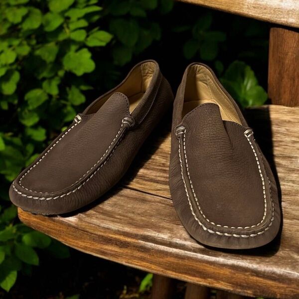 トッズ TOD'S スリッポン 靴 25.5cm ドライビングシューズ スエード メンズ レディース ブラウン