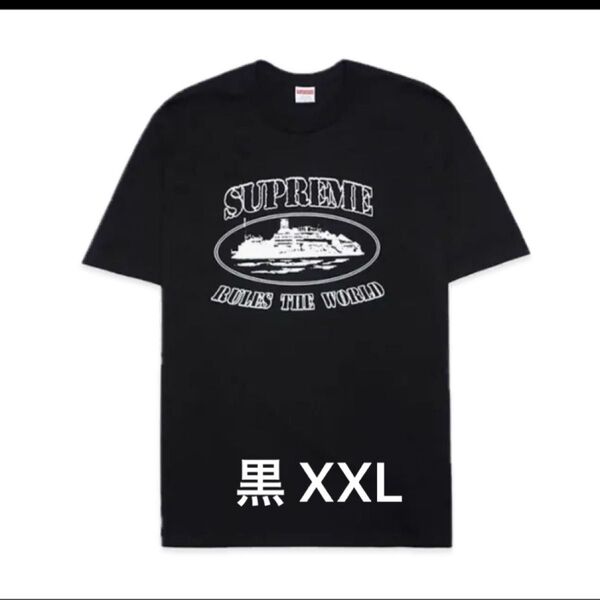 supreme Corteiz Rules The World Tee Black XXL