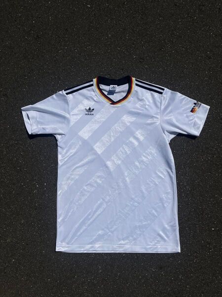 90s デサント製 adidas ゲームシャツ 半袖 ゲームシャツ サッカー adidas アディダス Tシャツ