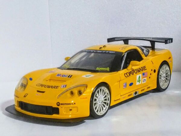 【希少美品】シボレー コルベットC6-R 2005年 レーシング ルマン等多数タイトル優勝車◆ジャダトイズ 1/24ミニカー◆激安