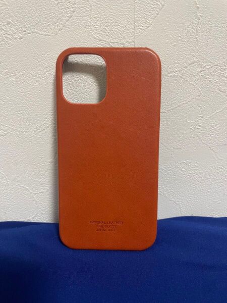 未使用品 iPhoneケース 本革 栃木レザー iPhone12 iPhone12 Pro用 (キャメル)