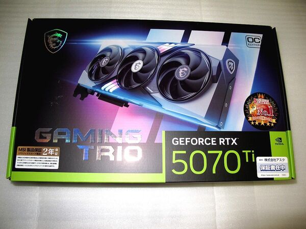 新品 未開封 MSI GeForce RTX 5070 Ti 16G GAMING TRIO OC PLUS