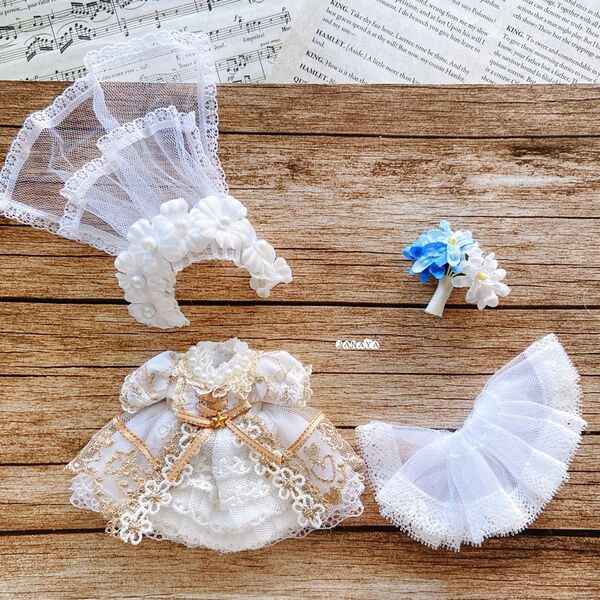 JANAYA ハンドメイド オビツ11服 超華麗花嫁ドレス 4点セット 翌日発送