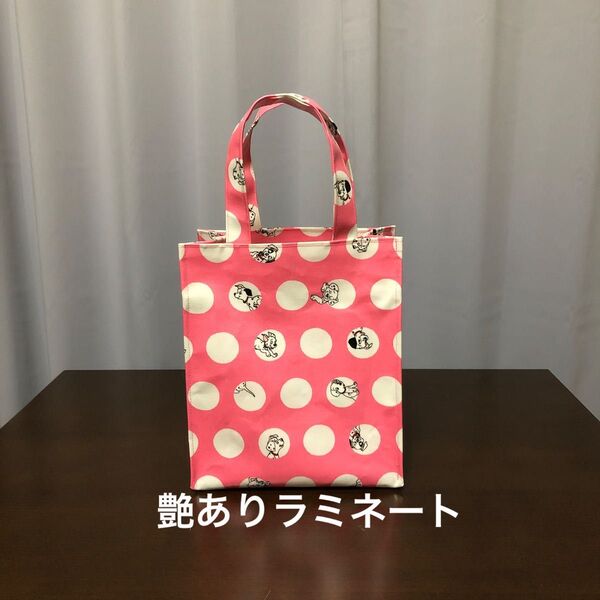 ハンドメイド ラミネート見返し付紙袋風ミニバッグ(キャスキッドソン)