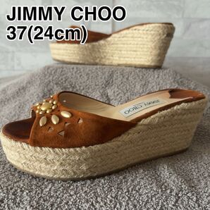 ★夏に大活躍★ JIMMY CHOO 厚底 ウェッジソール サンダル