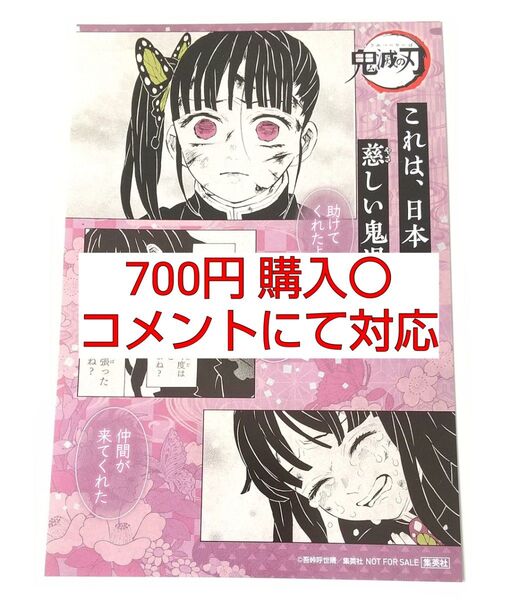 鬼滅の刃 18巻 特典 栗花落カナヲ イラストカード ポストカード