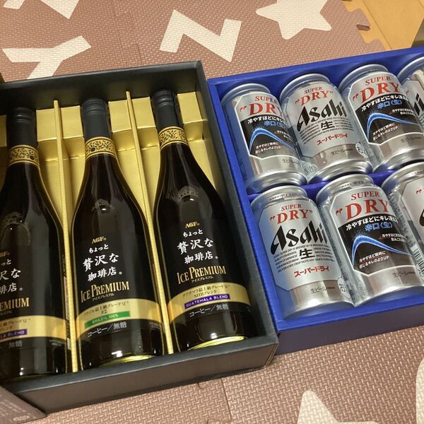 アサヒスーパードライ350ml×8 ちょっと贅沢なコーヒー店 アイスプレミアム×1箱3本入り