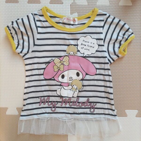 マイメロ My Melody ストライプ Tシャツ 半袖 80サイズ サンリオ 半袖Tシャツ
