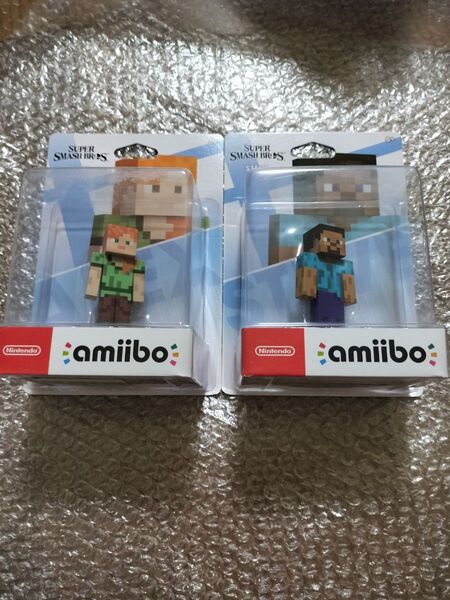 Nintendo amiibo マインクラフト スティーブ/アレックス アミーボ