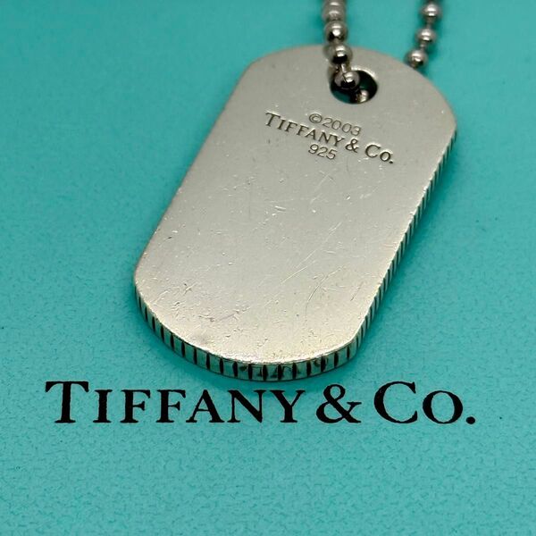 【社外チェーン 希少】Tiffany&Co. 1837 ドッグタグ ネックレス SV925 SILVER シルバー
