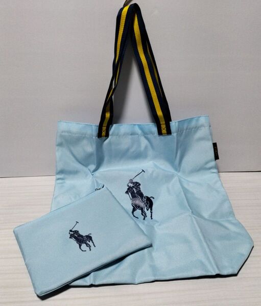 POLO RALPH LAURENポロポニープリントトートバッグ 折り畳みトート