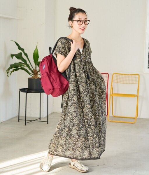 FREAK'S STORE インド ペイズリー スキッパーワンピース