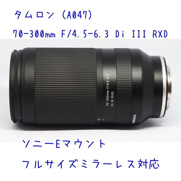 TAMRON70-300mm F/4.5-6.3 Di III RXD (Model A047)