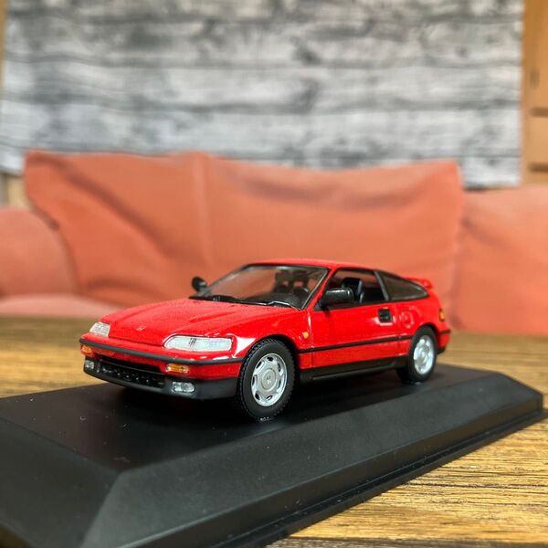 ミニチャンプス MINICHAMPS 1/43 Honda CR-X 1989 (レッド) 旧車 ミニカー