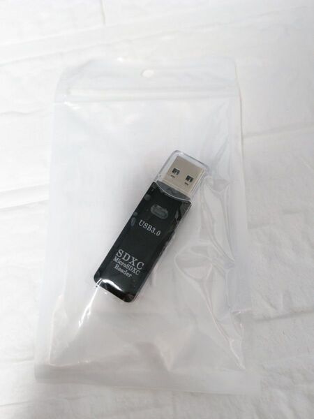 マイクロ SDカードリーダー USB3.0 2in1 ブラック SDXC