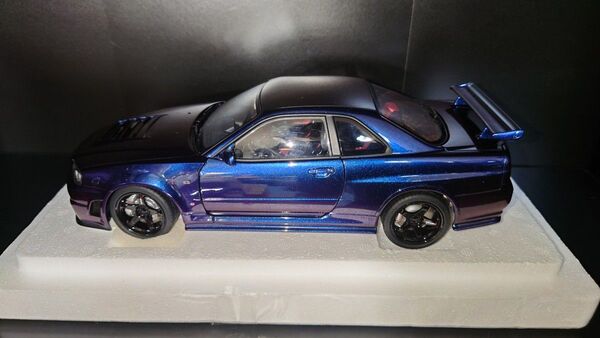 オートアート 日産 GTR r34 Z-tune 1/18 autoart NISSAN GT-R r-34 パープル