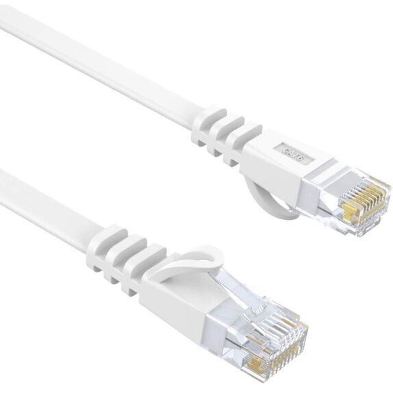 Mukko LANケーブル 10m カテゴリー6 ホワイト RJ45 CAT6 イーサネットケーブル 爪折れ防止 モデム ルーター