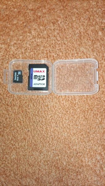 マイクロSDカード 16GB sandisk サンディスクとアダプター