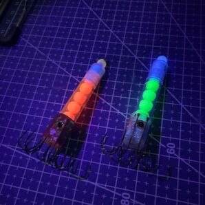 アングラーズフラワー えだまめグロー 2個 8本針 イカ釣り エギング