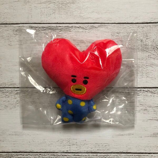 BT21 TATA ふわふわマスコット V テヒョン BTS チャーム キーホルダー ぬいぐるみ