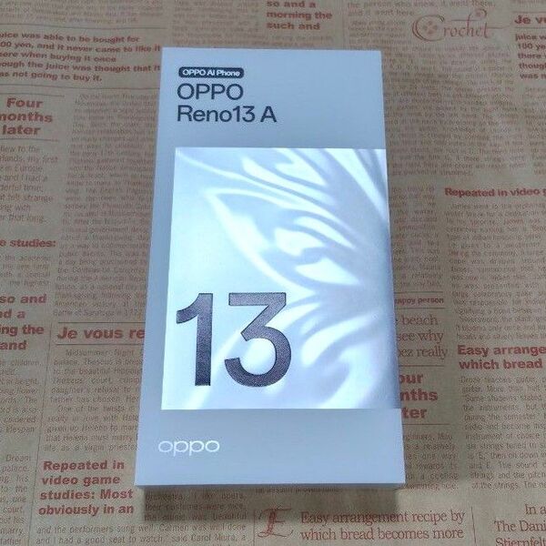 【ほぼ未使用】OPPO Reno13A ルミナスネイビー 8GB+128GB SIMフリー(ガラスフィルム・ケーブル付き)