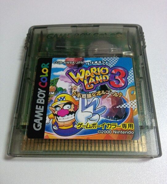 ゲームボーイカラーソフト ワリオランド3 不思議なオルゴール 中古品 ソフトのみ 起動確認済み