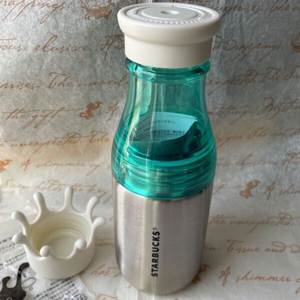 Starbucks/スターバックスステンレス サニーボトル ブルー ウォーターボトル500ml ミルククラウンリッド付