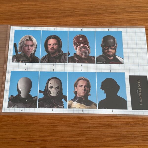 マーベル サンダーボルツ 証明写真風ステッカー