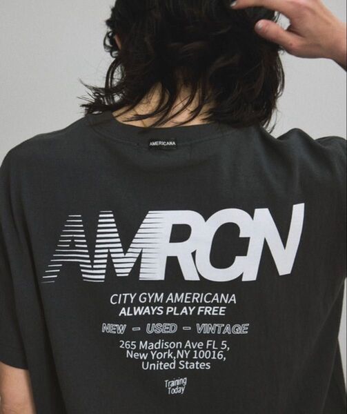 【即完売】AP STUDIO AMERICANA/アメリカーナCITY GYM AMERICANA Tシャツエーピーストゥディオ