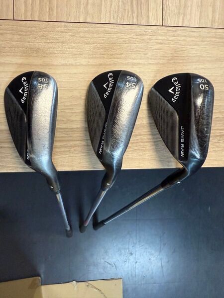 JAWS RAW WEDGE ブラックカスタム/50度54度58度3本set