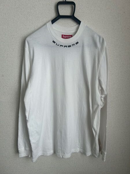 早い者勝ち!格安販売 Supreme Collar Logo L/S Top シュプリーム ロンT M