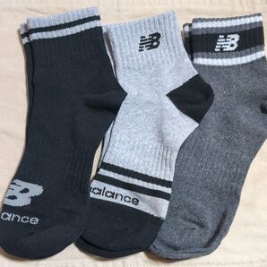 New Balance ショートソックス 3足セット メンズ 25〜27cm