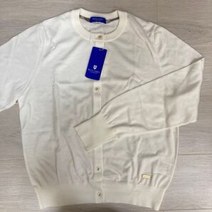 半額以下 新品 ブルーレーベル クレストブリッジ カーディガン ホワイト白 38