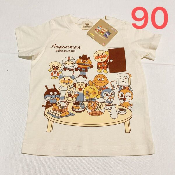 90cm アンパンマン 子供服 半袖Tシャツ