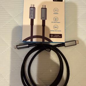 USB4 Thunderbolt 4 ケーブル 40Gbps 240W 8K/60Hz 1m