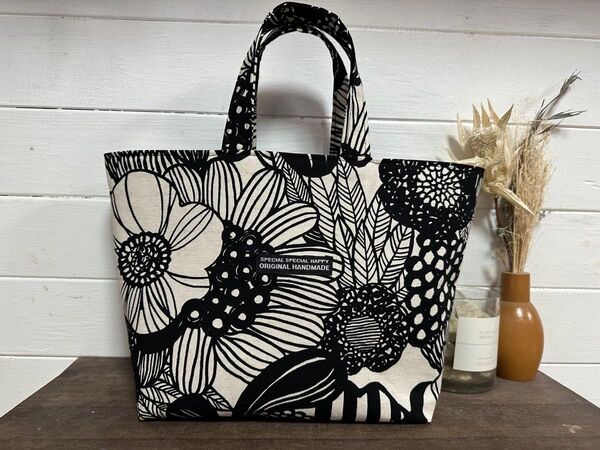 ハンドメイド☆トートバッグ ミニトート ランチバッグ 北欧 女性