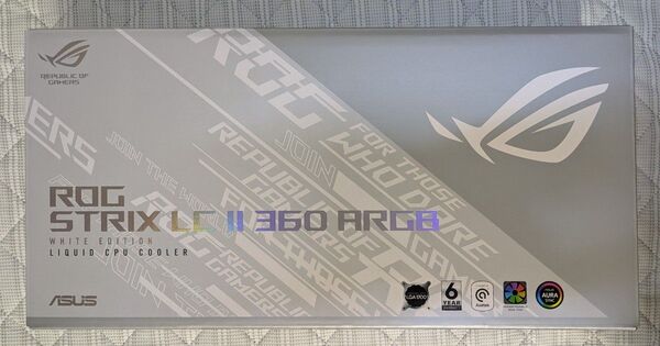 【簡易水冷クーラー】ASUS ROG STRIX LC Ⅱ 360 ARGB White